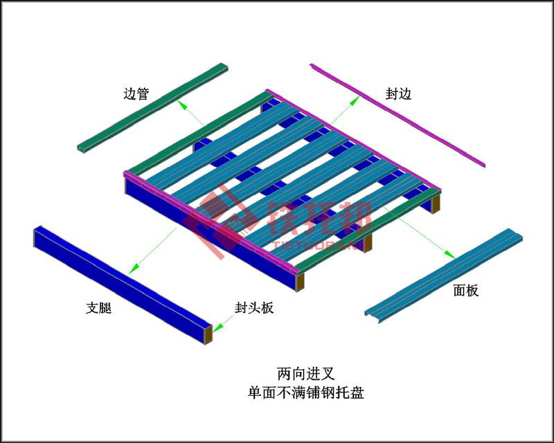 双向进叉镂空钢托盘